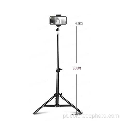 Suporte para lâmpada de tripé de fotografia 50cm suporte para selfies